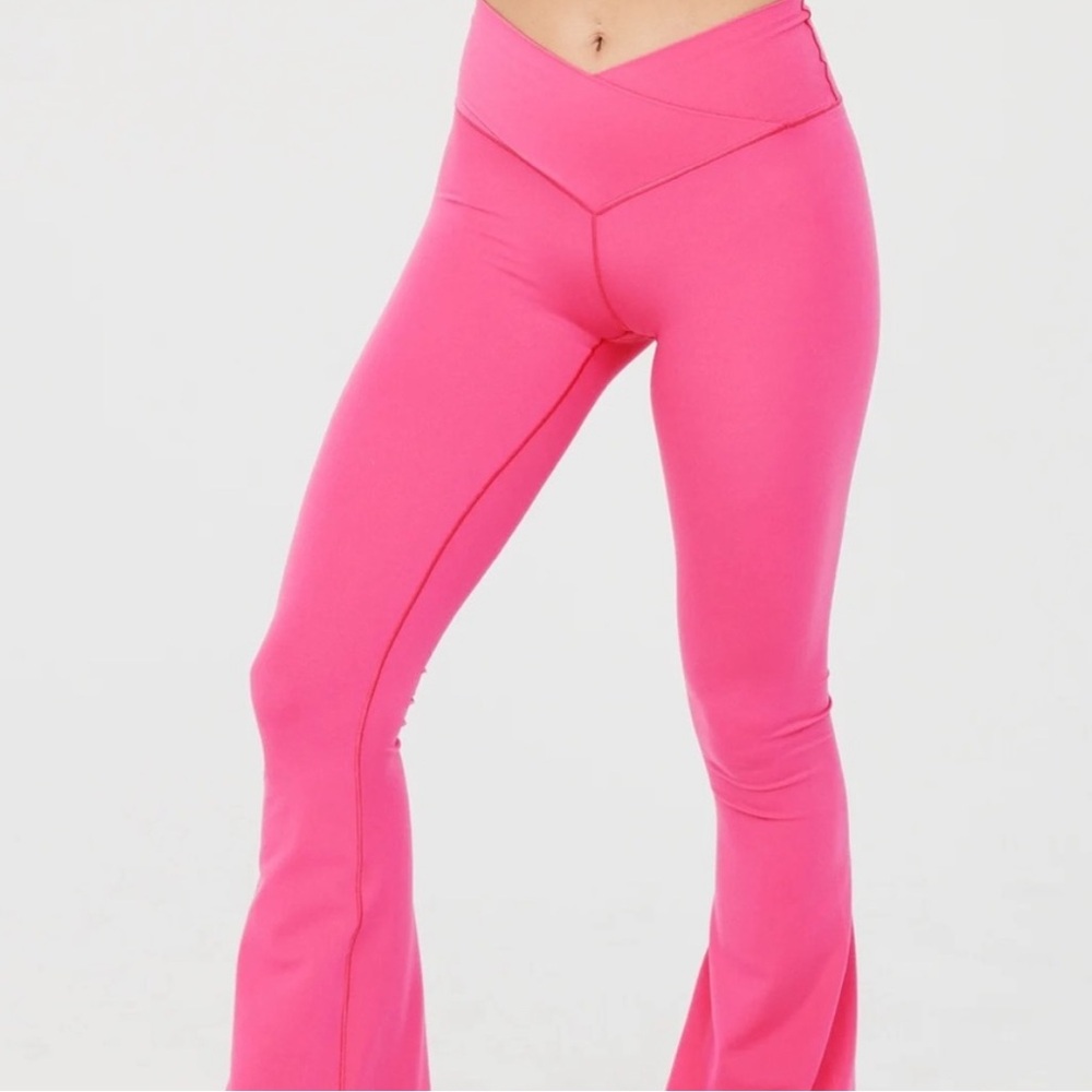 Aerie crossover flare leggings
